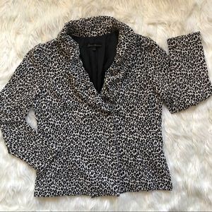 Marisa Christina Leopard Blazer w Ruffle Cheetah